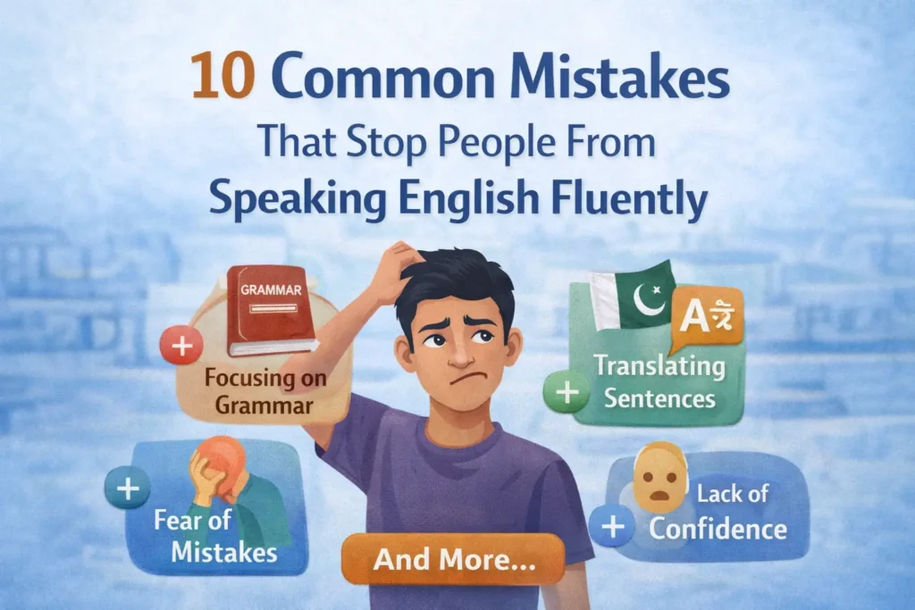 10 common mistakes that stop people from speaking English fluently