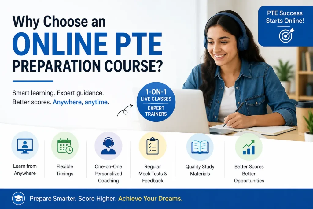 Why Choose an Online PTE Preparation Course – Student Learning Online