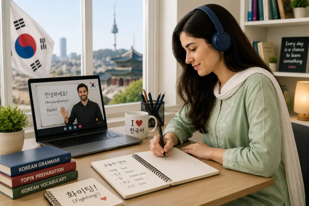 Korean Language Course Online – 1-on-1 Live Korean Classes in Pakistan