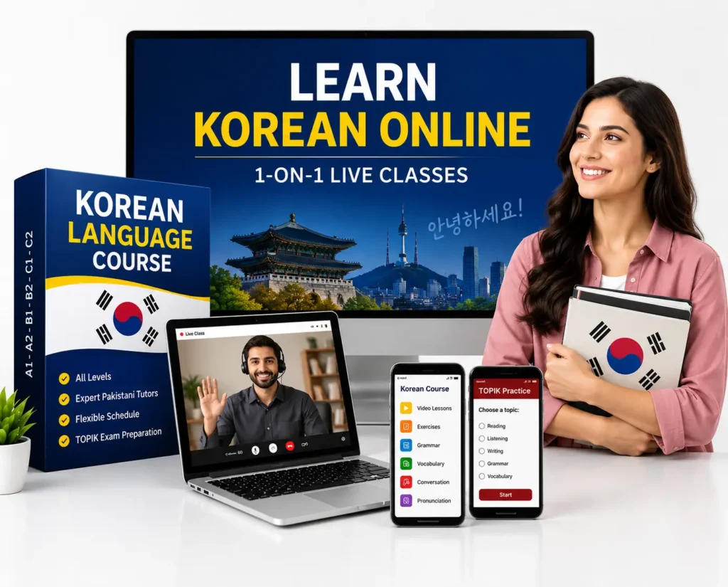 Korean Language Course Online with Pakistani tutor – Digital Tutor Club
