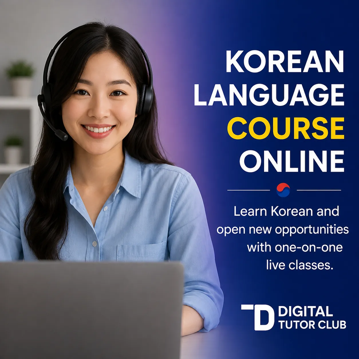 Korean Language Course Online – Live 1-on-1 Korean Classes